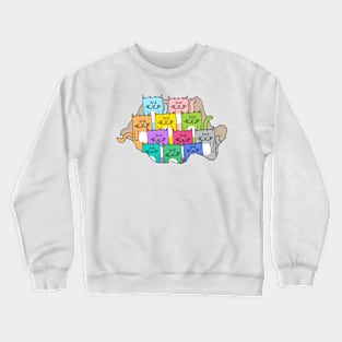 Meow-mania, the land of cats Crewneck Sweatshirt